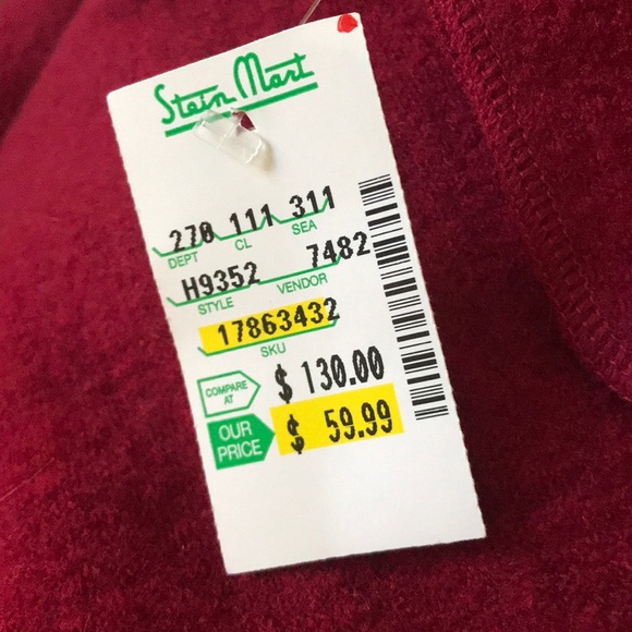 RED WOOL COAT - Picture 5 of 5